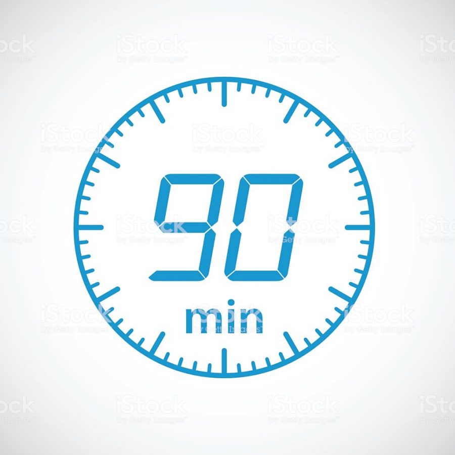 Set of timers 90 minutes Vector illustration