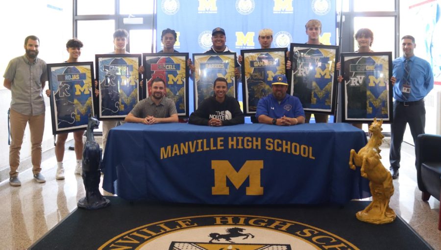 Manville+High+Schools+Athletes+Signing+Day