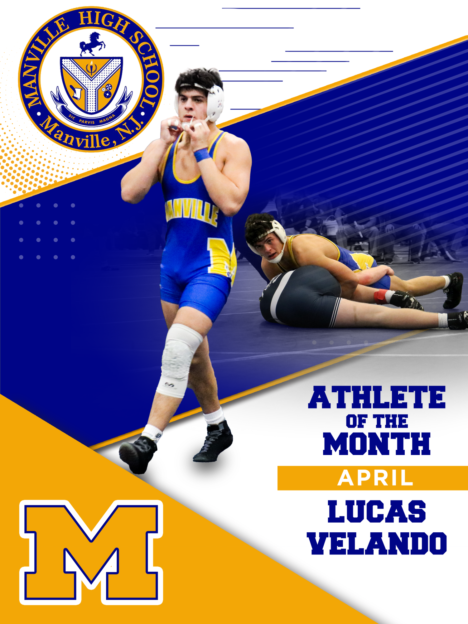 Manville Mustangs Wrestling Compression Shorts Manville Mustangs Wrestling Compression Shorts